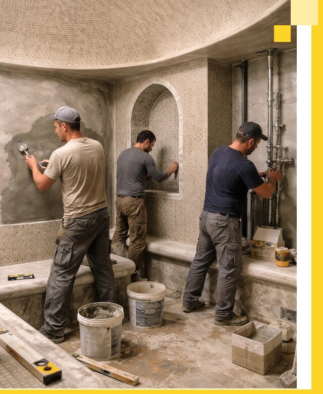 Профессиональный монтаж хамамов под ключ в Южном-Сахалинске с гарантией