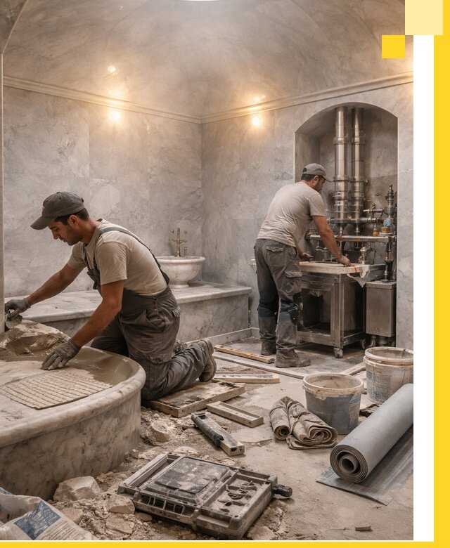 Строительство турецких бань хаммам под ключ в Южном-Сахалинске