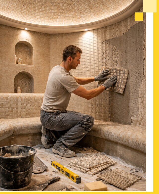 Устройство и монтаж домашнего хамама под ключ в Южном-Сахалинске