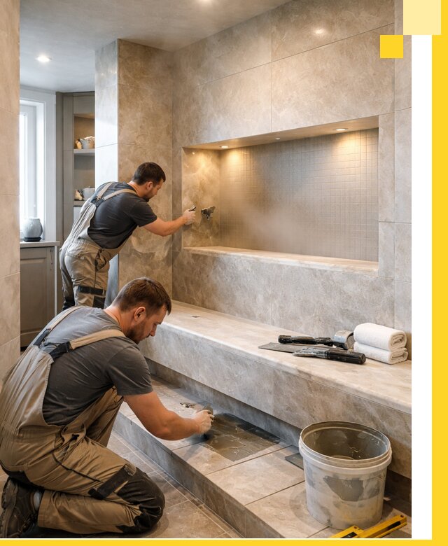 Профессиональное строительство хамама в квартире в Южном-Сахалинске