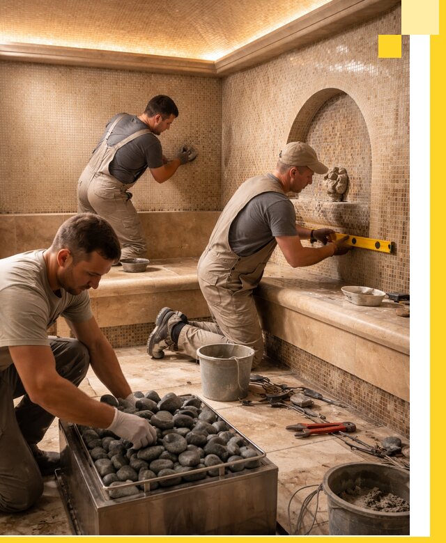 Проектирование и строительство хамама и сауны в Южном-Сахалинске