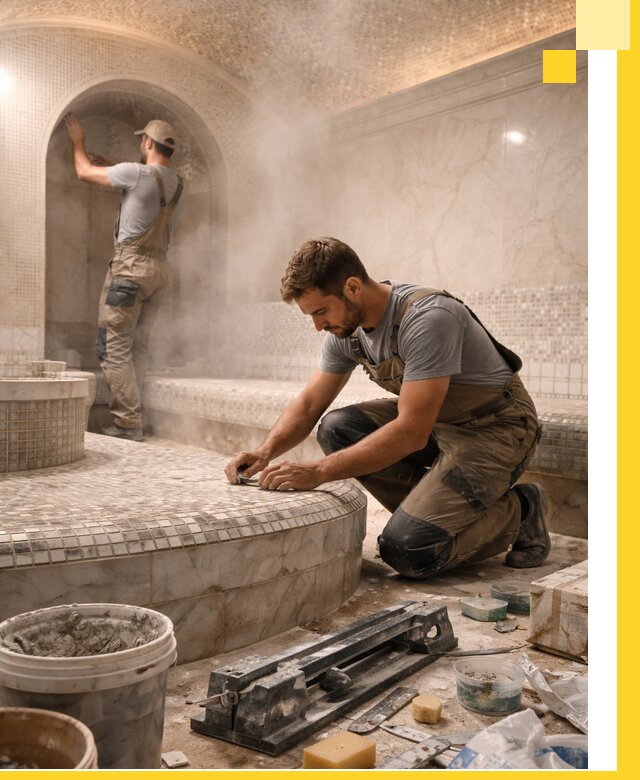 Профессиональный дизайн хамама и SPA под ключ в Южном-Сахалинске