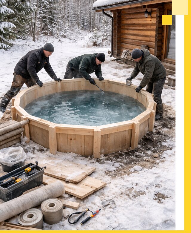 Изготовление и установка ледяных купелей под ключ в Южном-Сахалинске